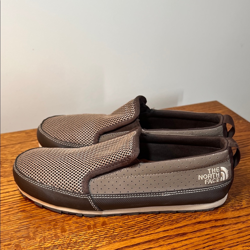 The North Face Men's Brown Leather Slip-On Loafers